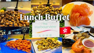 Lunch Buffet  The Harbourview Hotel Hong Kong  The BEST and Cheapest Buffet [upl. by Griffie]