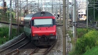 Bahnverkehr in der Schweiz  Zeitraffer [upl. by Jelene]