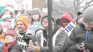 Tom Morello performs Guerilla Radio at the Rally for Wisconsins Workers [upl. by Leanahtan]