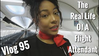 The quotReal Lifequot of a Flight Attendant  Vlog 95  REROUTED AF [upl. by Georgena]