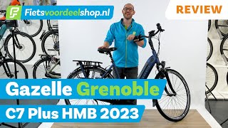 Gazelle Grenoble C7 Plus HMB 2023  Fietsvoordeelshopnl Product Review [upl. by Noiwtna]