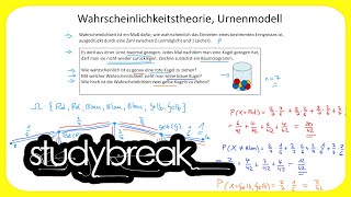 Wahrscheinlichkeitstheorie Urnenmodell ohne zurücklegen  Wirtschaftsmathematik [upl. by Rema]