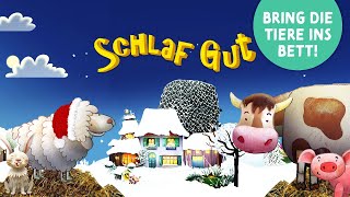 Schlaf Gut WINTER VERSION 🐑 Gute Nacht Geschichte zum Einschlafen mit Tieren auf dem Bauernhof [upl. by Stonwin]