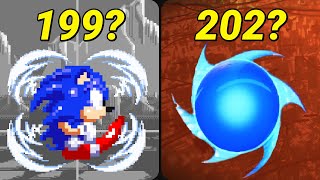 Sonic Jump Spin Attack Evolution [upl. by Haidej]