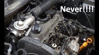 Vw diesel Tdi Prime Injection Pump amp Bleed Injectors [upl. by Nayt]