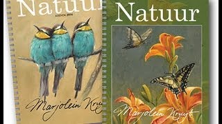 Bekijk de Marjolein Kruijt Natuur Agenda 2014  Nature Diary 2014 [upl. by Dever474]