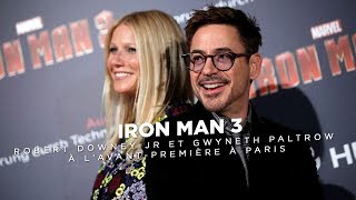 Iron Man 3  Robert Downey Jr et Gwyneth Paltrow à Paris [upl. by Eineeuq]