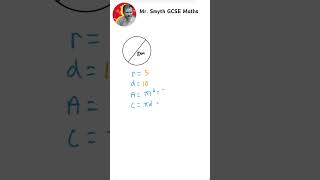 GCSE Matha  Area and Circumference of Circles areaofcircle circumference circles circlearea [upl. by Damas]