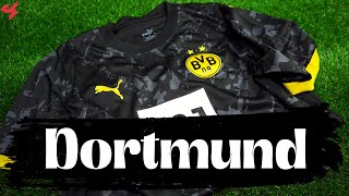 Puma Borussia Dortmund 202324 Away Jersey Unboxing  Review from Subside Sports [upl. by Nyletak]