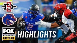 San Diego State Aztecs vs No 15 Boise State Broncos Highlights  FOX College Football [upl. by Ainegue]