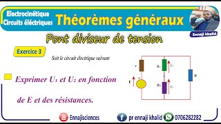 Pont diviseur de tension Exercice 3 [upl. by Akirehs547]