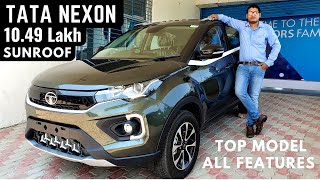 New Tata Nexon XZ Optional Premium SUV  Sunroof New Interiors Features Price  Tata Nexon BS6 [upl. by Ellga]