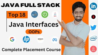 Java Interfaces Tutorial  Java Full Stack Development Course  Java OOPs  lecture 18 [upl. by Ahgem]