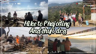 Hike to Phajoding and Thuji Dra with us🌅✨ Phajoding Thuji dra hiking Bhutan Thimphu [upl. by Nosahc]