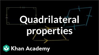 Quadrilateral properties  Perimeter area and volume  Geometry  Khan Academy [upl. by Ylebmik]