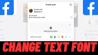 How To Change Font On Facebook Post Text  Change Meta Font Style [upl. by Airetal]