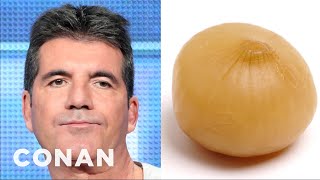 Sharon Osbourne Simon Cowell Looks Like A Pickled Onion  CONAN on TBS [upl. by Natehc]