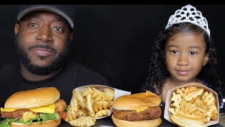 EATING CHICKFILA WITH MY DAUGHTER MUKBANG EATINGSHOW TCEATS [upl. by Behka]