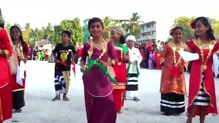 Dhivehi Dhidha Vihurilaa Fethuri Minivan vayaa Nationla flag [upl. by Inama]