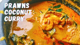 prawns coconut curry  kerala style kudampuliyitta chemmeen curry  prawns recipes [upl. by Lower548]