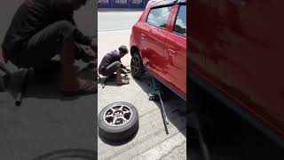 Mitsubishi mirage ph tire replacement 1700 Pesos each [upl. by Aisercal]