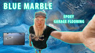 😳 POV Blue Epoxy Marble Garage Flooring  Countertop Epoxy [upl. by Masuh]