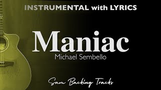 Maniac  Michael Sembello Acoustic Karaoke © [upl. by Liddy]