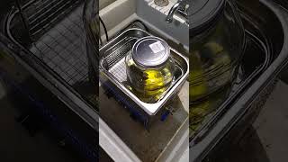 Ultrasonic cleaner at work cleaning a Kohler carburetor [upl. by Galina]