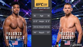 ALONZO MENIFIELD VS DUSTIN JACOBY FULL FIGHT UFC 296 [upl. by Holly]