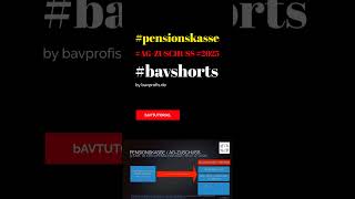 🎥 PENSIONSKASSE 2025 TUTORIAL ARBEITGEBERZUSCHUSS 2025 15 PROZENT [upl. by Kally]