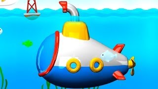 SUBMARINE Assembly App Demo  Puzzle for Kids Build amp Play iPhone iPad 3D 퍼즐 만화 노란 잠수함 비틀즈 [upl. by Emmeram]