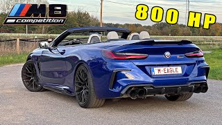 800HP BMW M8 Convertible  316KMH 197MPH REVIEW on AUTOBAHN [upl. by Nyrol371]