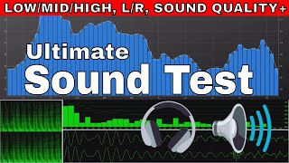 Test Your SpeakersHeadphone Sound Test LowMidHigh LR Test Bass Test Quality Frequency Range [upl. by Lela]