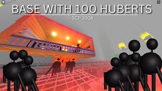 Building a BASE with 100 HUBERTS  Roblox SCP 3008 [upl. by Gibb]