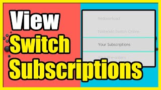 How to See your Subscriptions on your Nintendo Switch Account Easy Tutorial [upl. by Anaugal452]