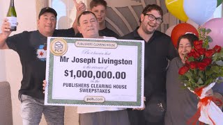 PCH Sweepstakes Winner Joseph L from Las Vegas NV Wins 100000000 [upl. by Orlina839]