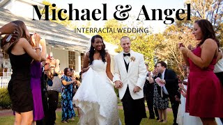 INTERRACIAL WEDDING BEAUTIFUL WEDDING CHRISTIAN CEREMONY TWILIGHT INTERRACIAL COUPLEBWWM [upl. by Ful]