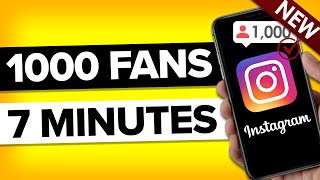 How To Grow 1000 REAL Followers on Instagram in 10 minutes actually works [upl. by Bronwen]