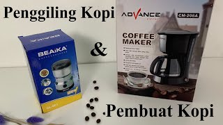 Cara Membuat Kopi Dirumah  ALAT KOPI MURAH MERIAH Grinder  Coffee maker advance [upl. by Tilden929]