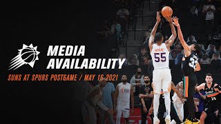 Jevon Carter ETwaun Moore amp Jalen Smith Suns at Spurs  Media Availability 51621 [upl. by Mohl]