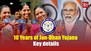 10 Years of JanDhan Yojana Key Details  PM Modi [upl. by Gulick]