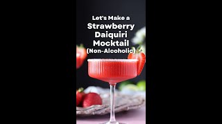 Strawberry Daiquiri Mocktails Recipe Non Alcoholic [upl. by Mathews]