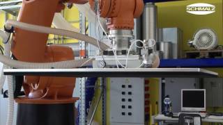 Vacuum Layer Gripper  Layerwise handling of cans  Schmalz [upl. by Galatea]