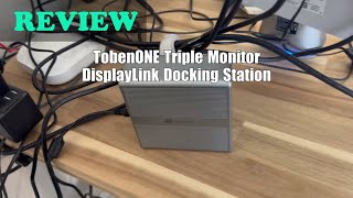 TobenONE DisplayLink Docking Station Triple  Review [upl. by Wandie]