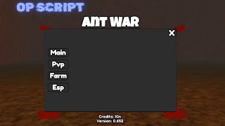 New OP Ant War SCRIPT  KILL AURA  AUTO FARM  ESP  AND MORE Roblox [upl. by Murtha925]