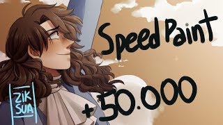 SpeedPaint  50000 Subscribers [upl. by Ecirpac]