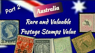 Rare and Valuable AUSTRALIA Stamps Value  Part 2  AUSTRALIA Postage Stamps Collecting [upl. by Dnomyad384]