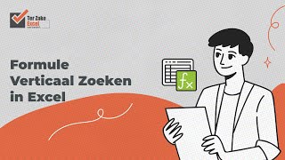 Instructievideo Verticaal zoeken in Excel vertzoeken vlookup vertical lookup – Ter Zake Excel [upl. by Pantia]