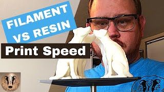 Filament VS Resin 2 Print Speed  3d Printer Basics [upl. by Heshum]