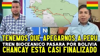 ¡GRANDE PERU PERIODISTAS BOLIVIANOS piden UNION con PERU por TREN BIOCEANICO entre PERU y BRASIL [upl. by Raimund]